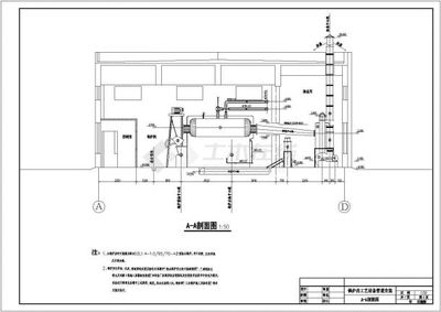 某锅炉房工艺设备管道安装设计cad全套施工图纸( 标注详细)